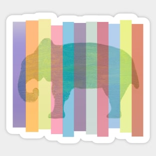 Color Elephant Sticker